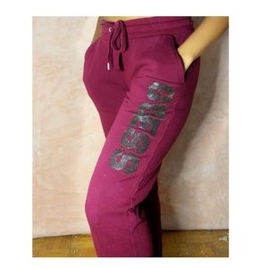 SALE 20% OFF ✨ GUESS SWEATPANTS (BURGUNDY)